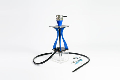 SHISHA BUCKS TALL HOOKAH BLUE