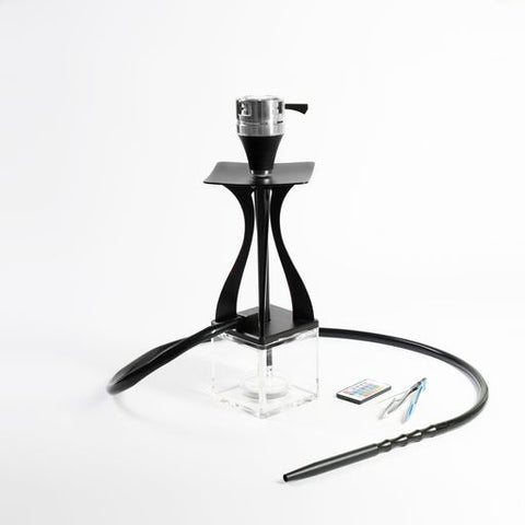SHISHA BUCKS TALL HOOKAH BLACK